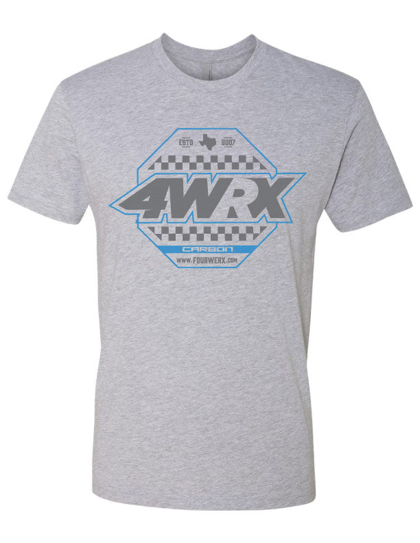 FOURWERX CHECKER TEE SHIRT GREY - MTO