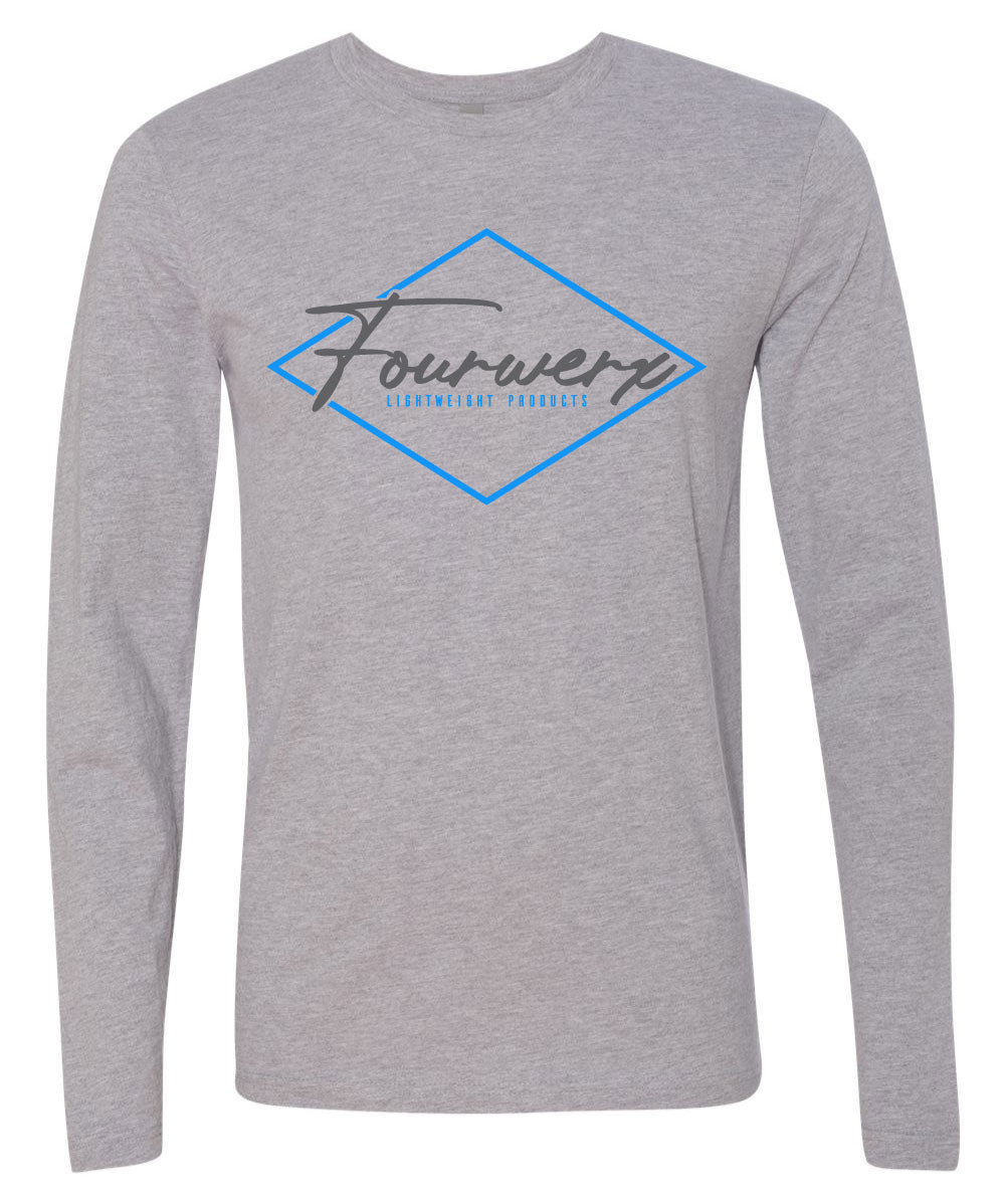 FOURWERX TRACE LONG SLEEVE TEE SHIRT GREY - MTO