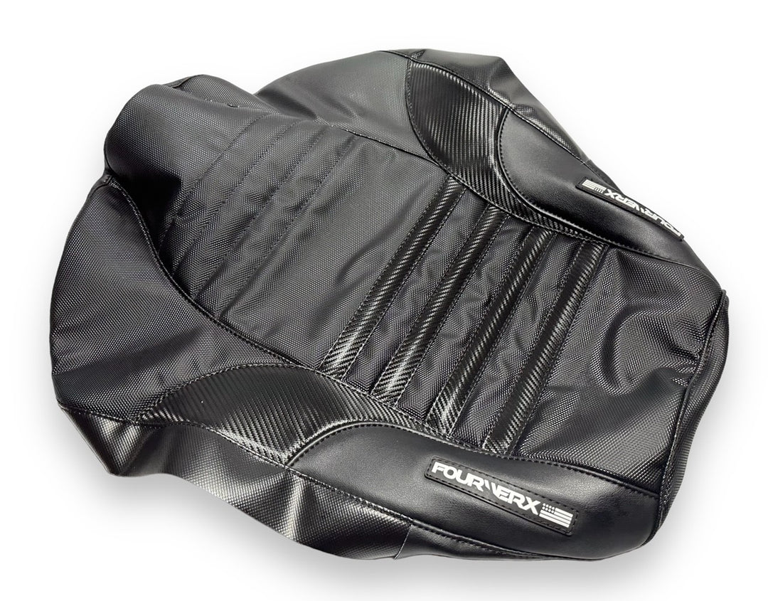 YAMAHA BLASTER SEAT COVER - BLACK / BLACK CARBON