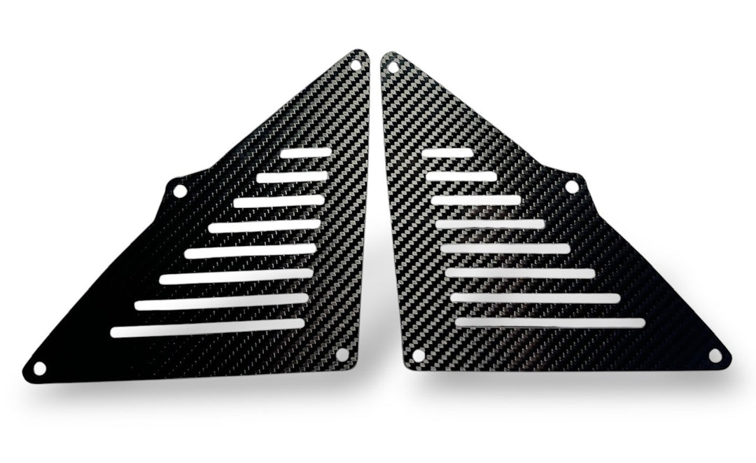 25+ DRR 'DRK' CARBON FIBER FLAT VENTED SIDE PANEL / SET