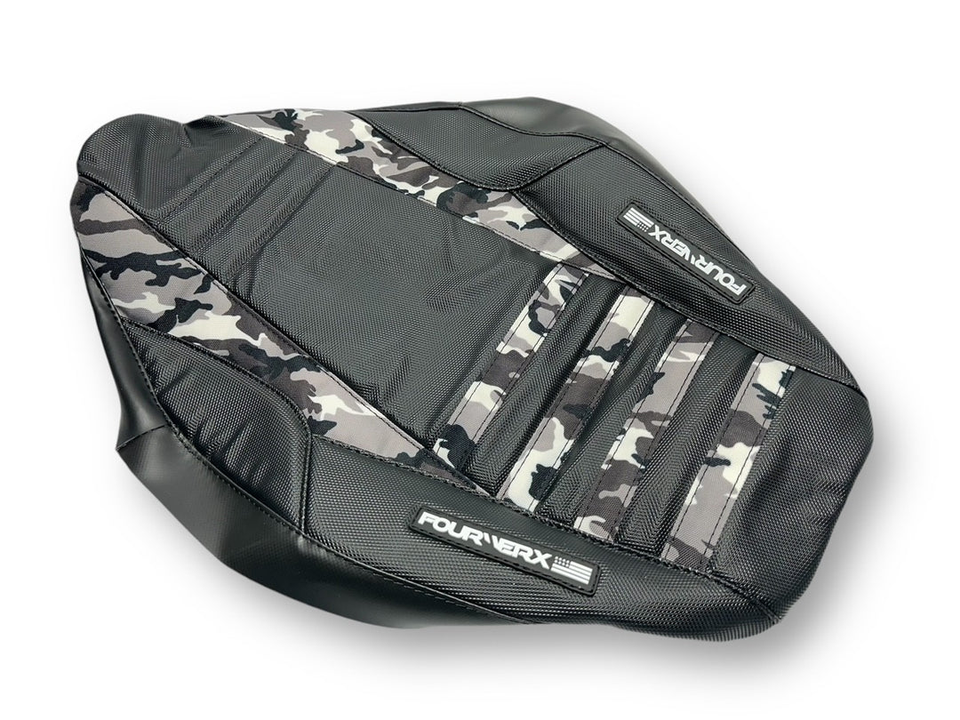 HONDA TRX90 (2006+) SEAT COVER - BLACK / GREY CAMO