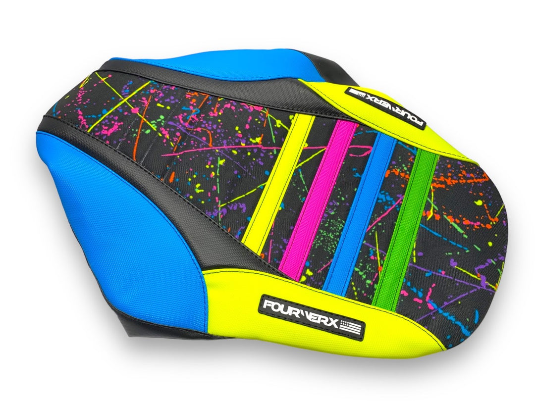DRR / APEX SEAT COVER -  NEON SPLATTER / CMYK