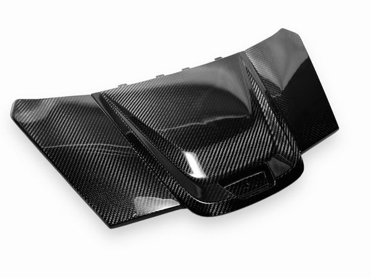 CAN AM MAVERICK R CARBON FIBER 3 PC UPPER CENTER DASH TRIM KIT