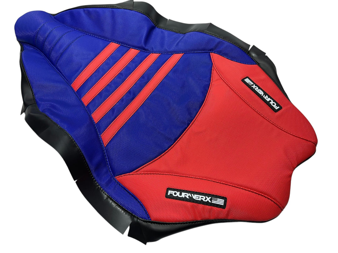 YAMAHA 09+ YFZ450R/X v2 SEAT COVER - BLUE / RED