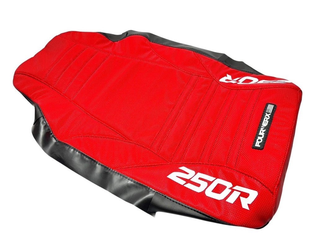 HONDA TRX250R 86/87 SEAT COVER - RED / 250R LOGO