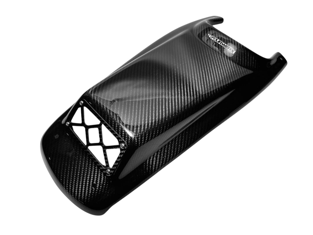 TRX250R SCOOPED CARBON FIBER HOOD - FULLBORE