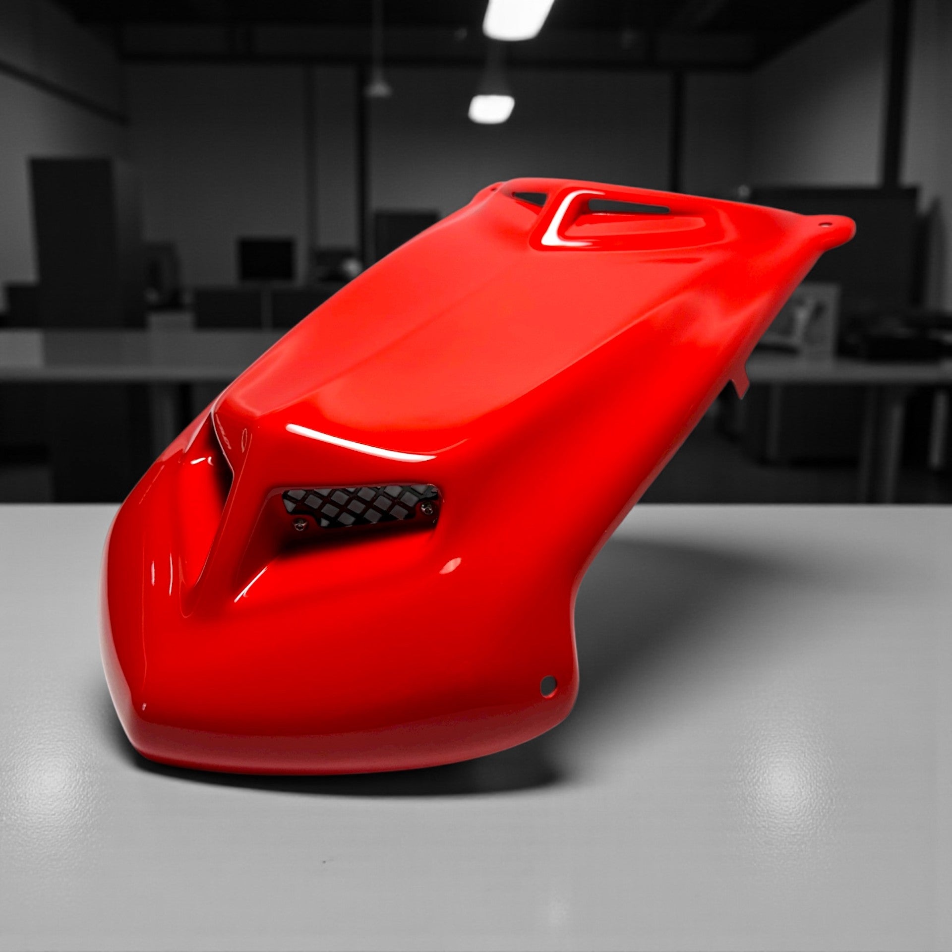 TRX450R 'X7' RED PLASTIC HOOD – FourWerx Carbon - Carbon Fiber and