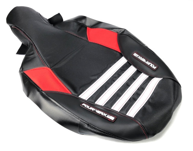 HONDA TRX300-X (2007+) SEAT COVER - BLACK / WHITE / RED