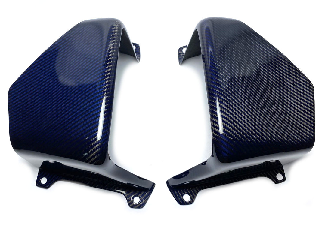 TRX250R BLUE WEAVE CARBON FIBER RADIATOR SHROUDS