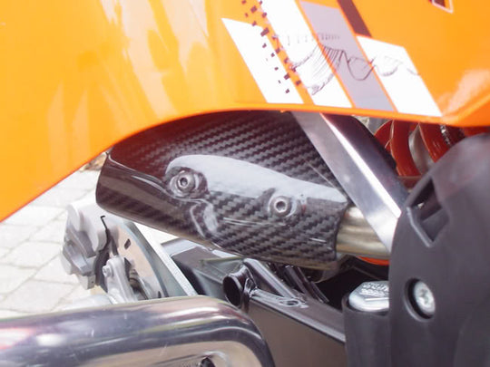 UNIVERSAL CARBON FIBER ATV REAR HEAT SHIELD