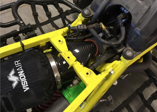 SUZUKI LTR450 V11 CARBON FIBER INTAKE KIT | A/B ELIM.