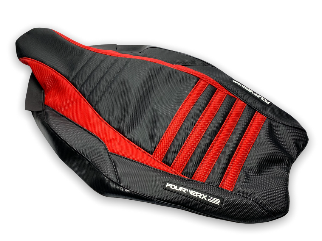 HONDA TRX450R v4 SEAT COVER - BLACK / RED