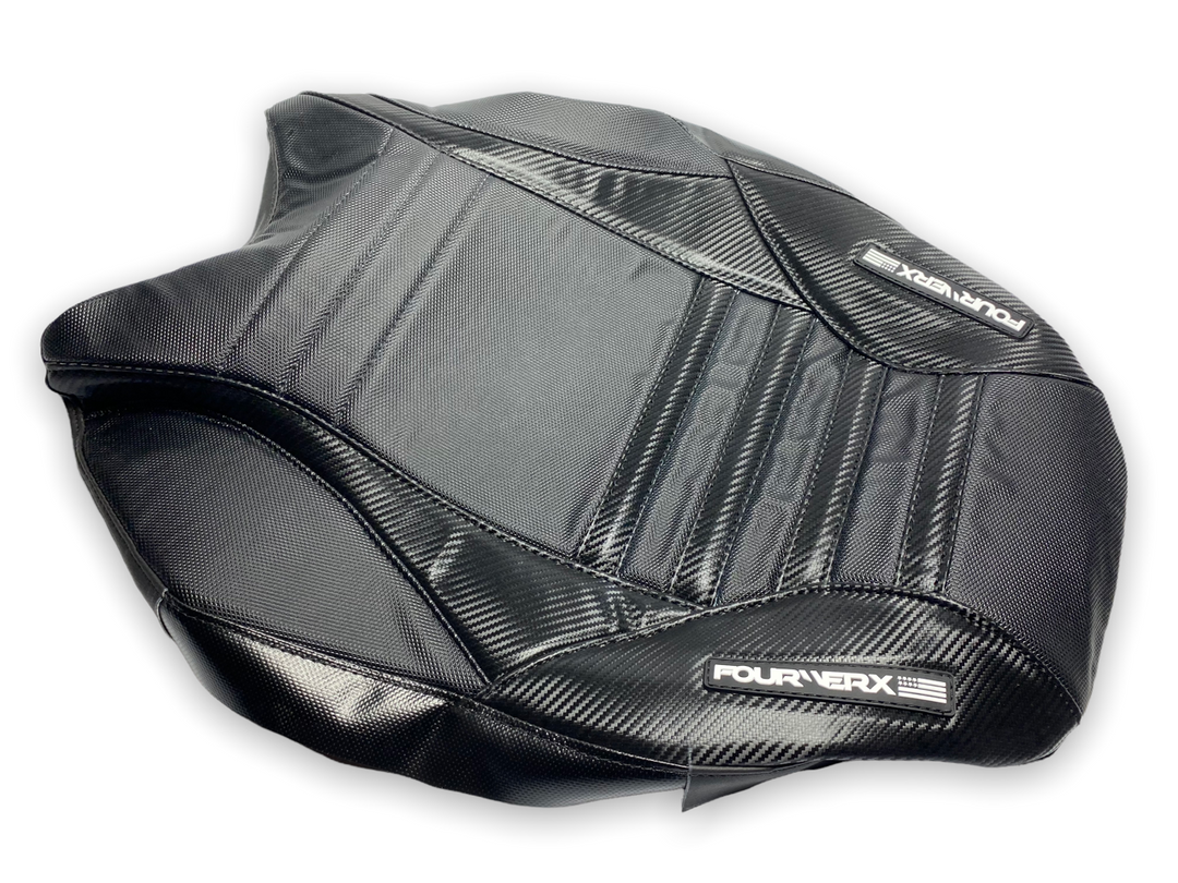 HONDA TRX90 ('99-'05) SEAT COVER - BLACK / BLACK CARBON