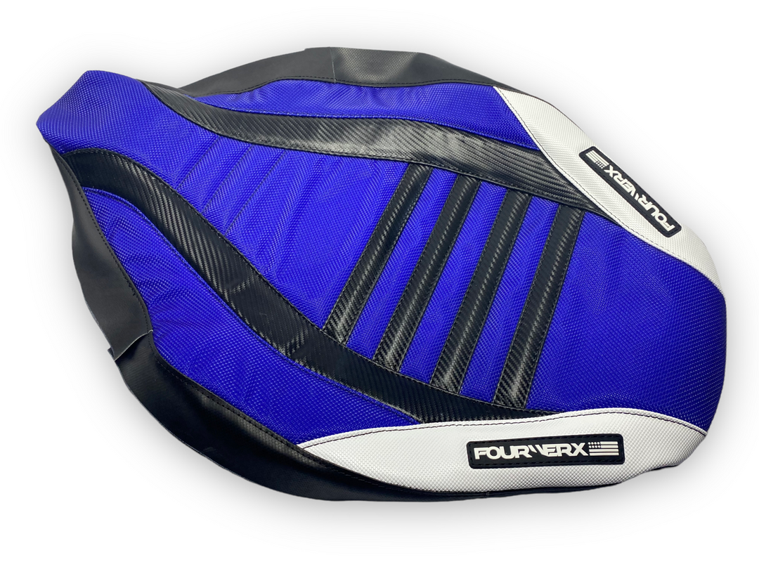 YAMAHA RAPTOR 125/250 SEAT COVER - BLACK / BLUE / WHITE