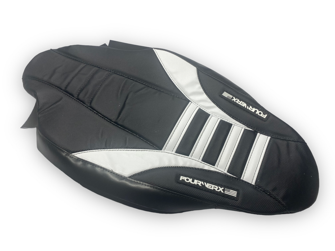 COBRA MINI ATV - SEAT COVER - BLACK / WHITE