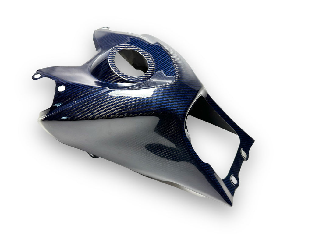 TRX450R 08' STYLE 'BLUE WEAVE' CARBON FIBER TANK COVER