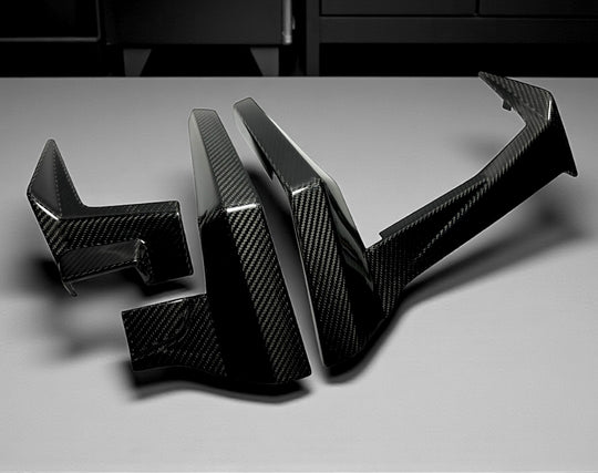 2020-24 POLARIS RZR PRO XP / PRO R CARBON FIBER DASH TRIM KIT ( 3 PC )