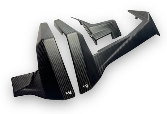 2020-24 POLARIS RZR PRO XP / PRO R CARBON FIBER DASH TRIM KIT ( 3 PC )