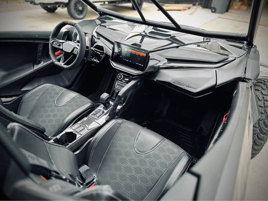 CAN AM MAVERICK R CARBON FIBER - FRONT CENTER CONSOLE