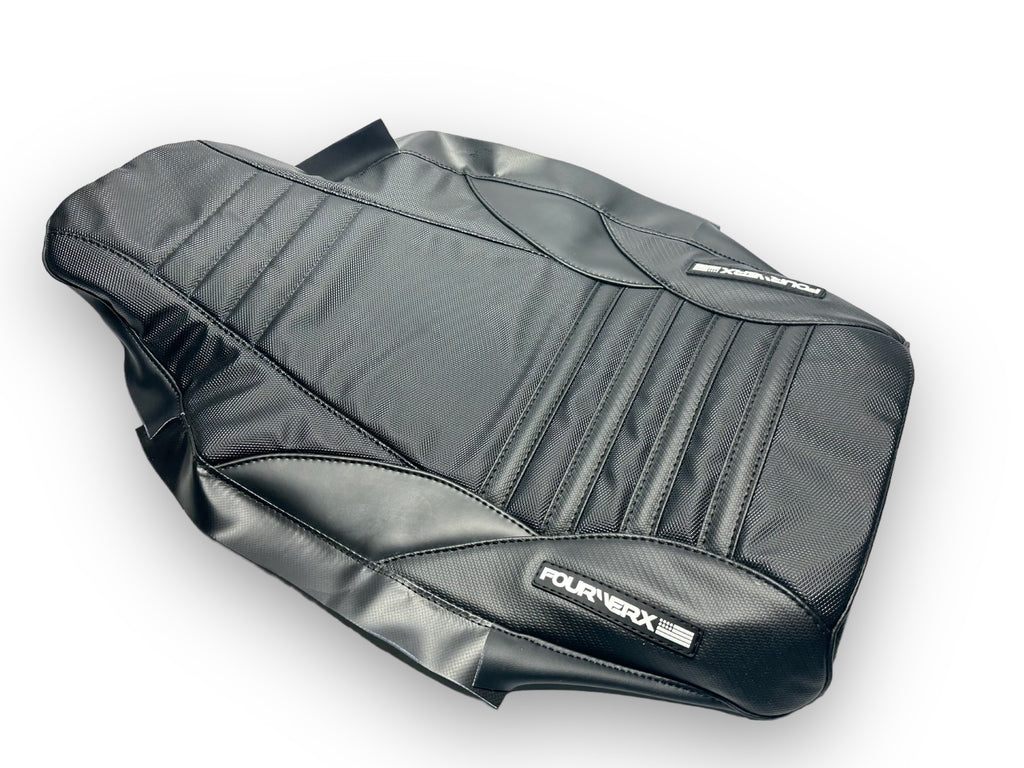 HONDA TRX250R 86/87 SEAT COVER - BLACK / BLACK CARBON