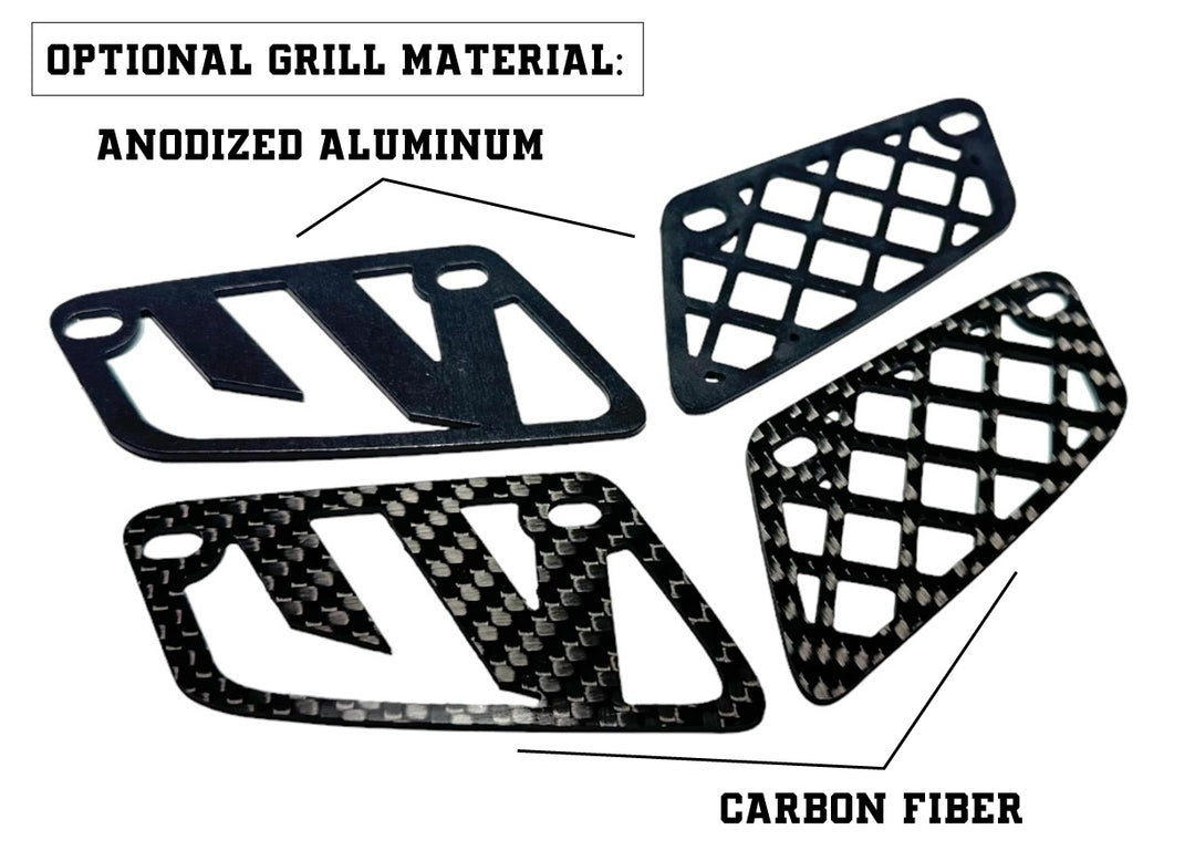 TRX450R 'A58' RED WEAVE CARBON FIBER HOOD