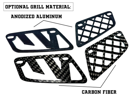 TRX450R 'A58' RED WEAVE CARBON FIBER HOOD