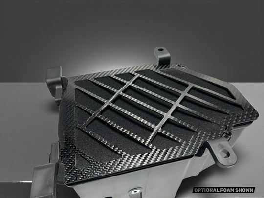 YFZ450R VENTED AIR BOX LID - CARBON FIBER ( OPTIONAL: UNI FILTER FOAM )