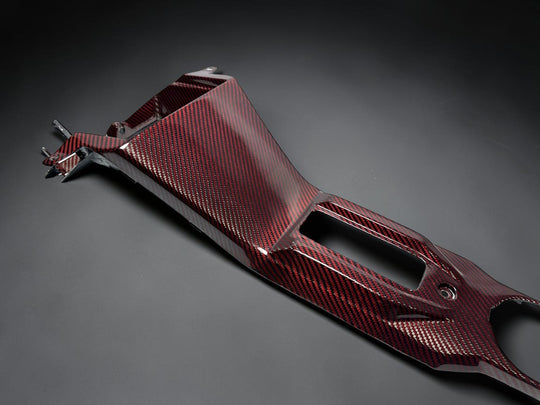 2020-2024 POLARIS RZR PRO XP / PRO R - RED WEAVE CARBON FIBER FRONT CENTER CONSOLE ( FULL )