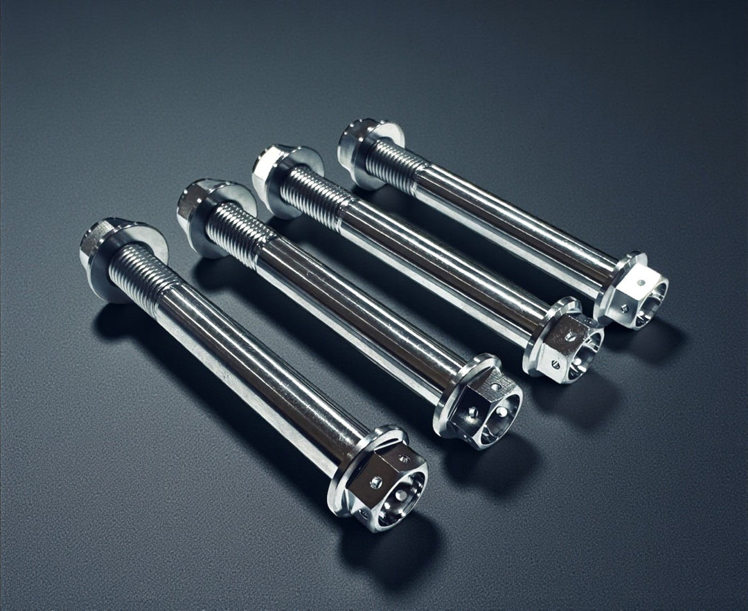 YAMAHA YFZ450R TITANIUM LOWER A ARM MOUNTING BOLTS W/NUTS