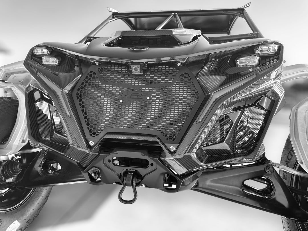 CAN AM MAVERICK R CARBON FIBER FRONT FASCIA ( FULL )