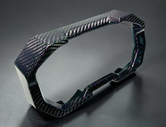 2025-26 POLARIS RZR PRO XP / PRO S / PRO R - GAUGE TRIM PANEL (FRONT) - PURPLE WIRE CARBON FIBER - LIMITED EDITION