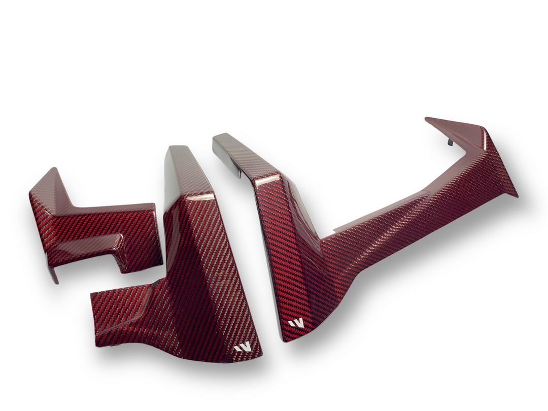 2020-24 POLARIS RZR PRO XP / PRO R CARBON FIBER DASH TRIM KIT ( 3 PC )