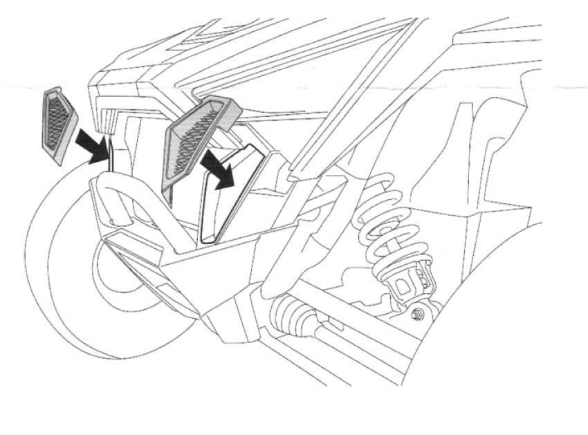 2020-24 POLARIS RZR PRO XP ONLY - CARBON FIBER SIDE GRILLS