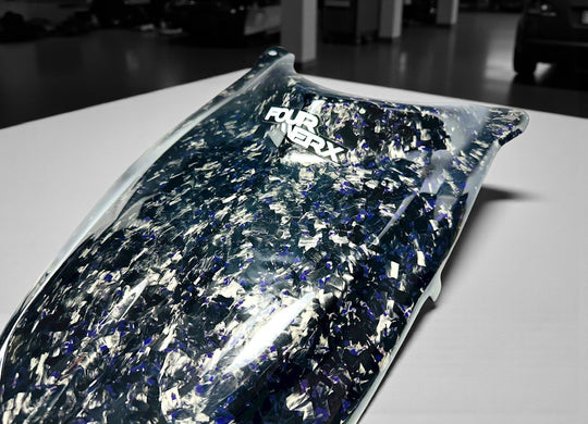 TRX450R 'A58' FORGED CARBON FIBER HOOD WITH PURPLE FLAKE