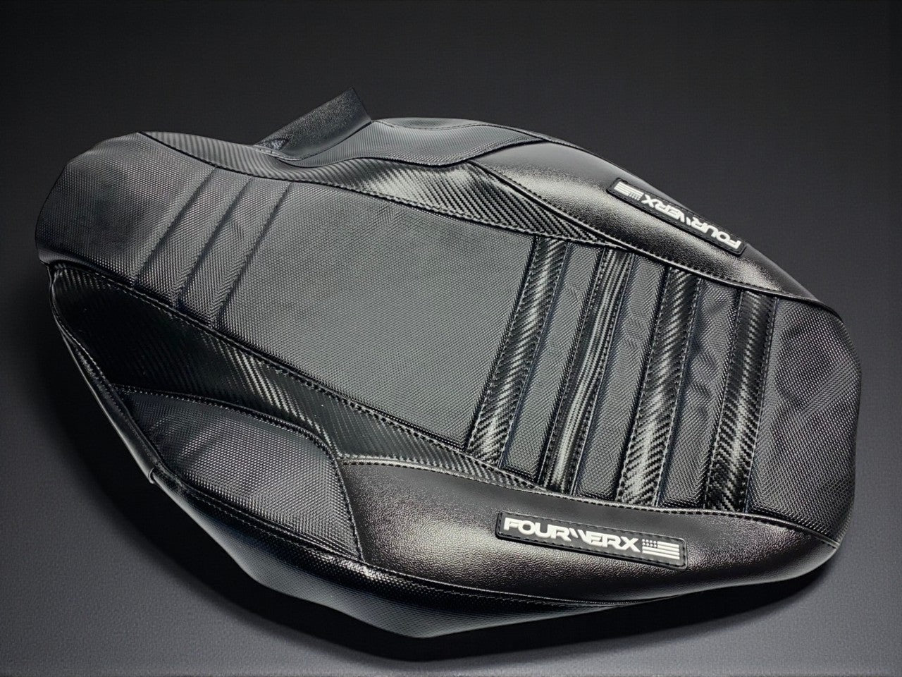HONDA TRX90 (2006+) SEAT COVER - BLACK / BLACK CARBON – FourWerx