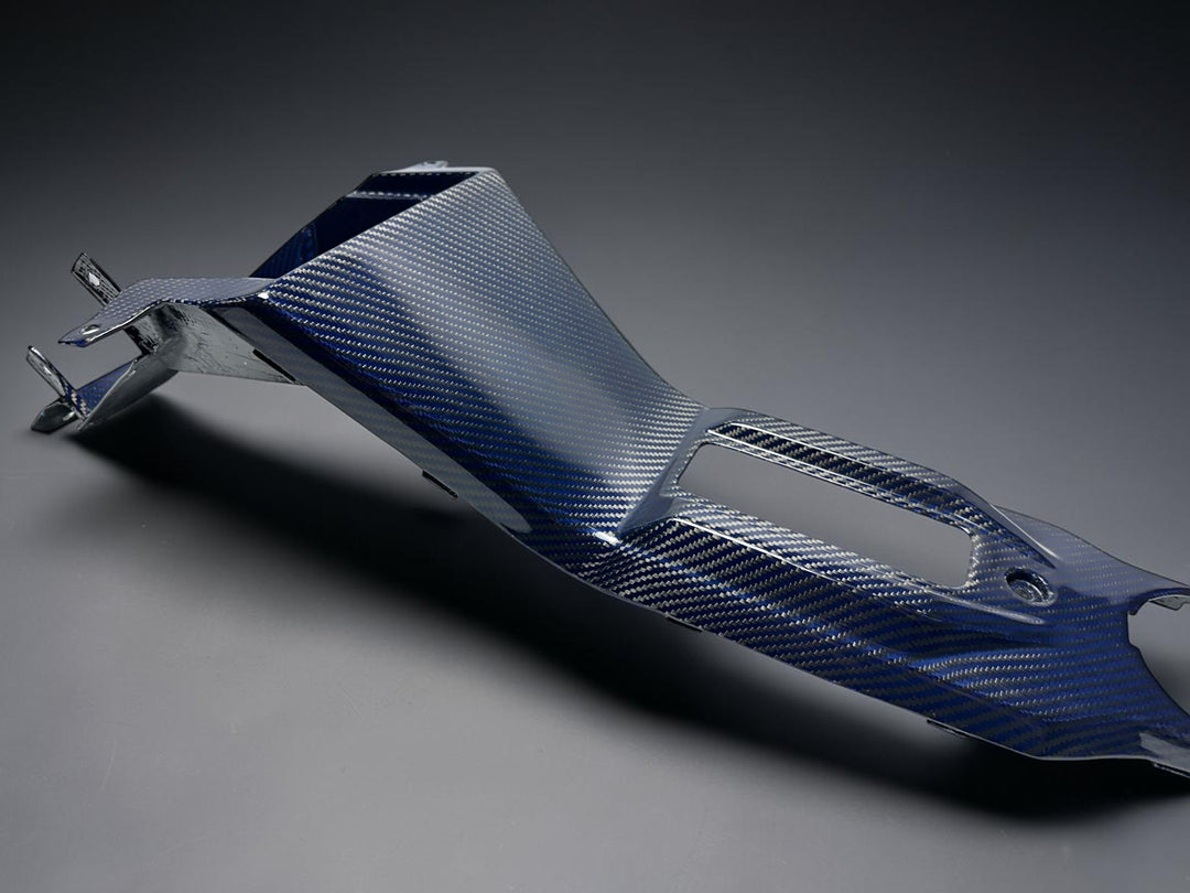 2020-2024 POLARIS RZR PRO XP / PRO R - BLUE WEAVE CARBON FIBER FRONT CENTER CONSOLE ( FULL )