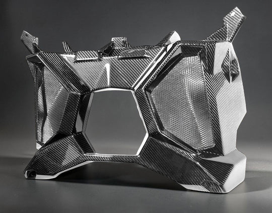 CAN AM MAVERICK X3 CARBON FIBER EXHAUST SURROUND / REAR SHROUD