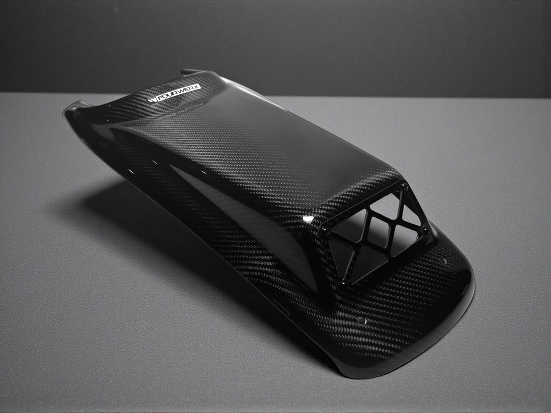 TRX250R SCOOPED CARBON FIBER HOOD - FULLBORE