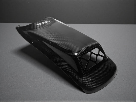 TRX250R SCOOPED CARBON FIBER HOOD - FULLBORE