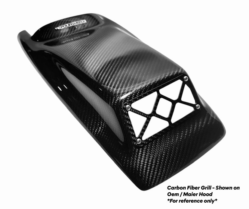 TRX250R SCOOPED CARBON FIBER HOOD - FULLBORE