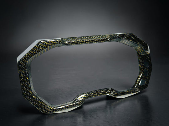 2025+POLARIS RZR PRO XP / PRO S / PRO R - GAUGE TRIM PANEL (FRONT) - GOLD WIRE CARBON FIBER - LIMITED EDITION (Copy)