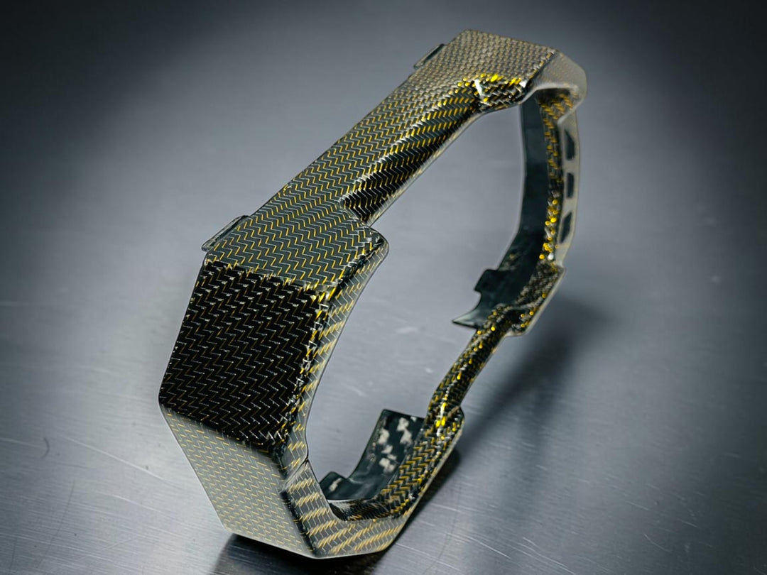 2025+POLARIS RZR PRO XP / PRO S / PRO R - GAUGE TRIM PANEL (FRONT) - GOLD WIRE CARBON FIBER - LIMITED EDITION (Copy)