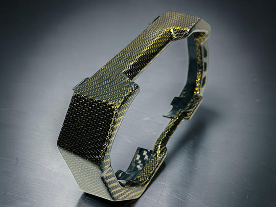 2025+POLARIS RZR PRO XP / PRO S / PRO R - GAUGE TRIM PANEL (FRONT) - GOLD WIRE CARBON FIBER - LIMITED EDITION (Copy)