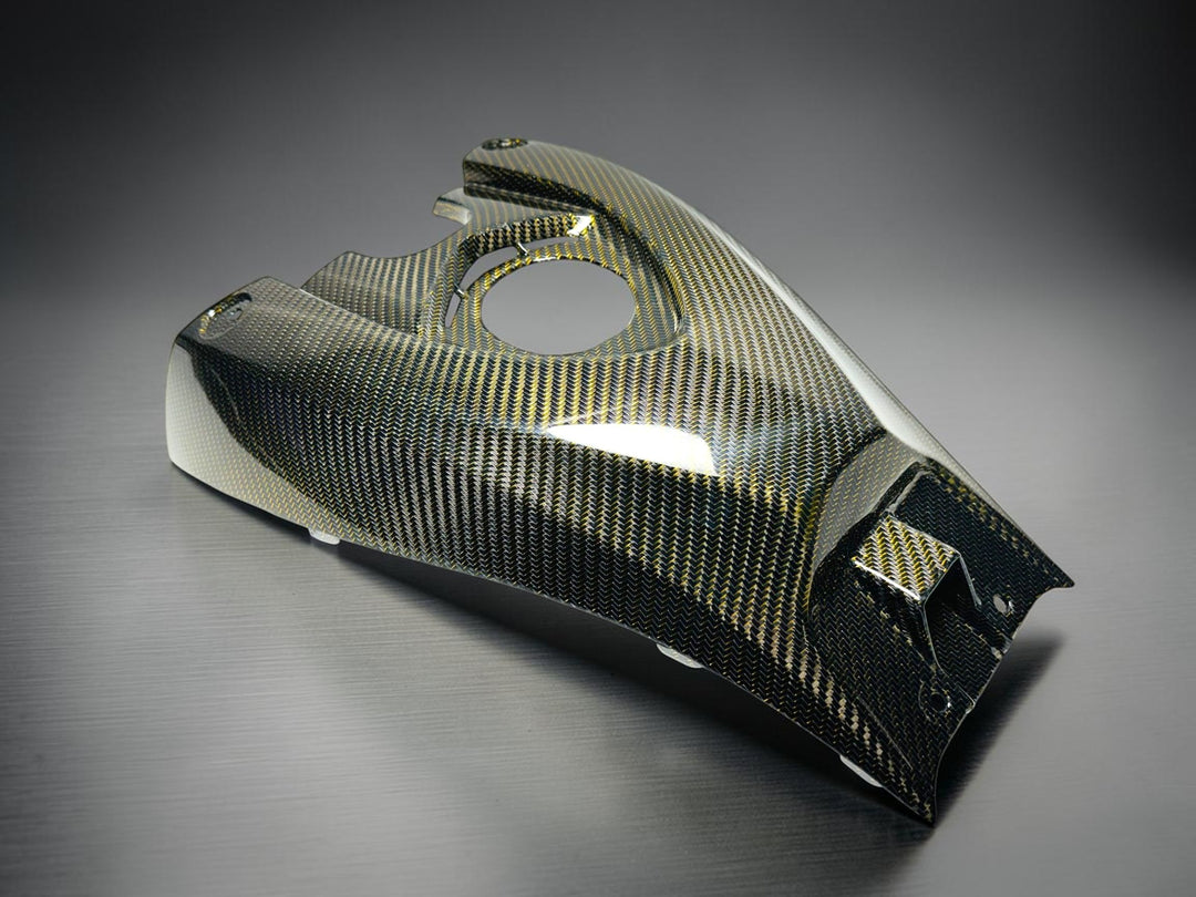 14+ YFZ450R GOLD WIRE CARBON FIBER TANK COVER - LIMITED EDITION