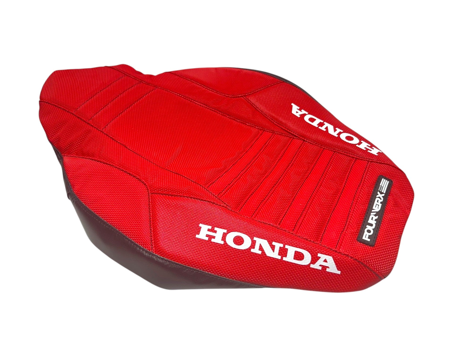 HONDA TRX90 (2006+) SEAT COVER - RED GRIPPER / HONDA LOGOS