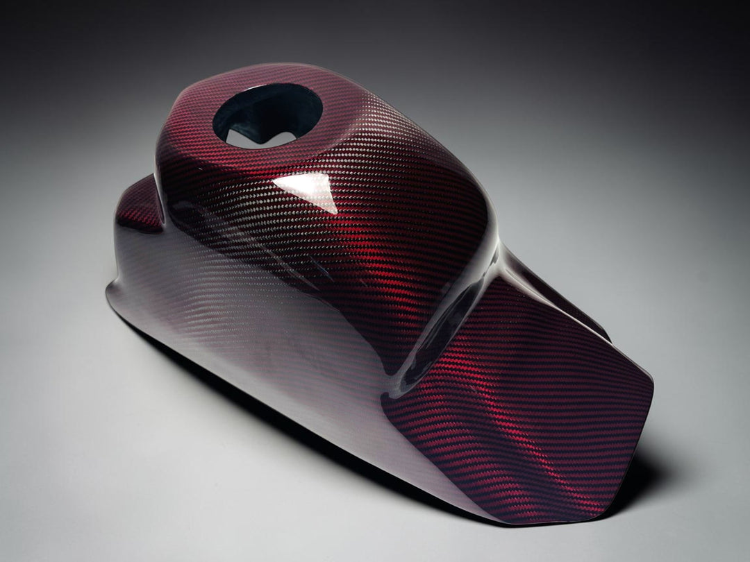 TRX250R RED WEAVE CARBON FIBER &