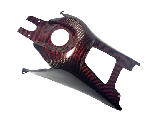 LTR450 RED WEAVE CARBON FIBER TANK COVER