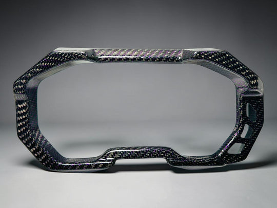 2025-26 POLARIS RZR PRO XP / PRO S / PRO R - GAUGE TRIM PANEL (FRONT) - PURPLE WIRE CARBON FIBER - LIMITED EDITION