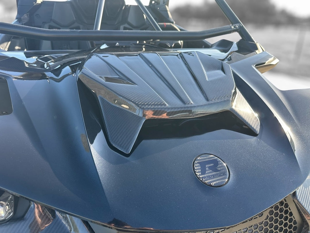 Can Am Maverick Xrs Accessories SAUTVS Carbon Fiber Hood For Can-Am X3 ( 2017-2025) - Turbo Style + Extra Cooling Can Am Maverick R Accessories Can Am Maverick Xrs Accessories SAUTVS Carbon Fiber Hood For Can-Am X3 ( 2017-2025) - Turbo Style + Extra Cooling Can Am Maverick R Accessories