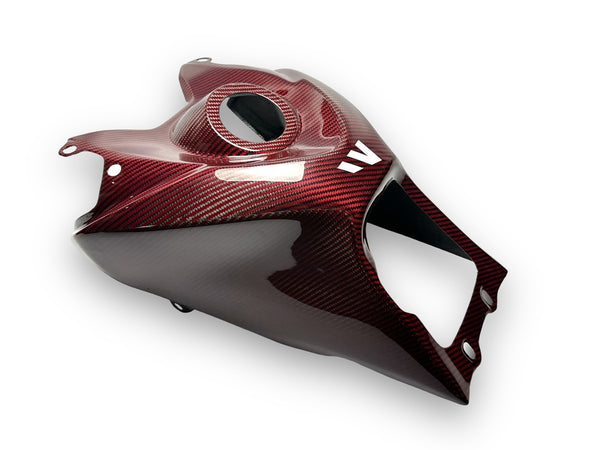 TRX450R 08&#39; STYLE &#39;RED WEAVE&#39; CARBON FIBER TANK COVER